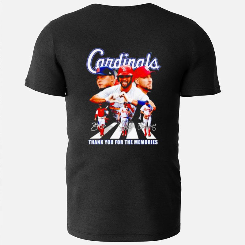 Cardinals Players Thank You For The Memories Signatures T-Shirts