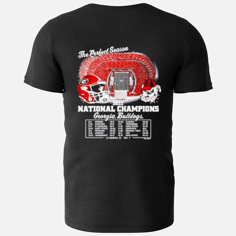 Georgia Bulldogs Back To Back College Football Playoff National Champions The Perfect Season T-Shirts
