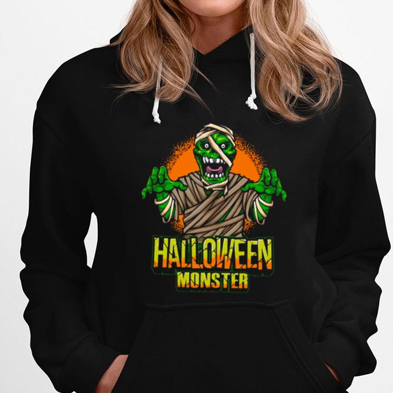 Green Zombie Monster Halloween T-Shirts