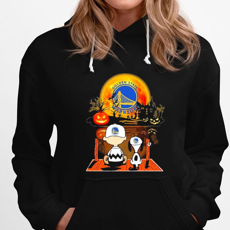Gsw Snoopy And Charlie Brown Pumpkin Halloween Moon T-Shirts