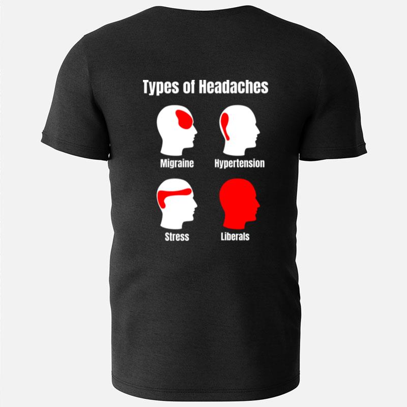 Headache Meme Red Area Liberals T-Shirts