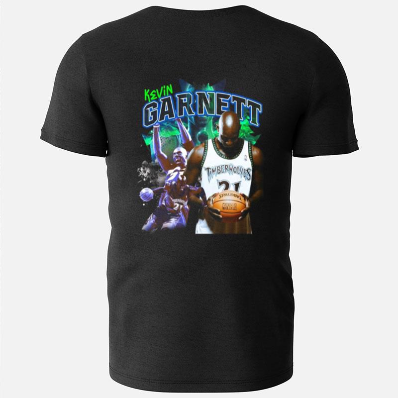 Kevin Garnett Basketball Collage T-Shirts