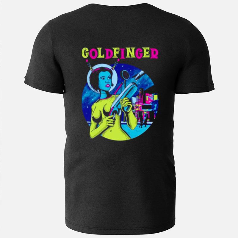 Light Blue Goldfinger Band Vintage T-Shirts