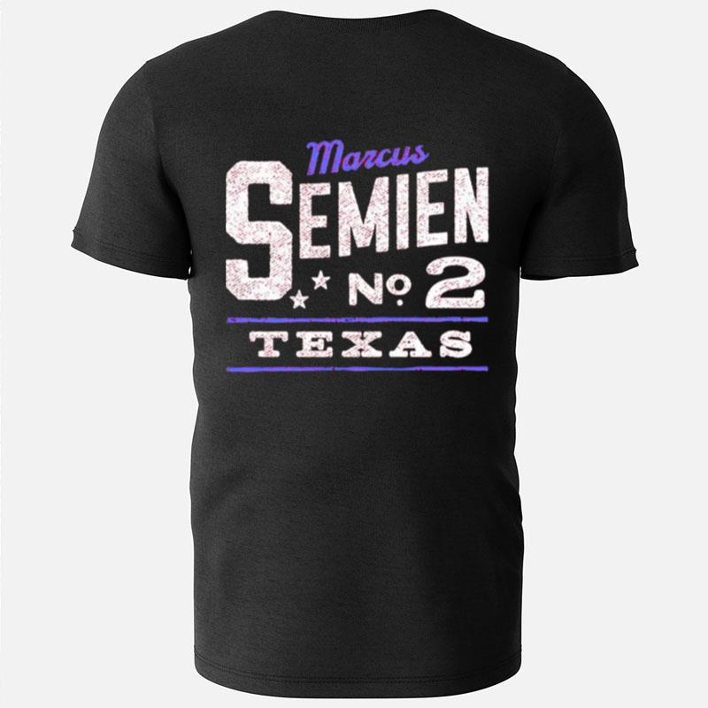 Marcus Semien Rugged Texas No 2 T-Shirts
