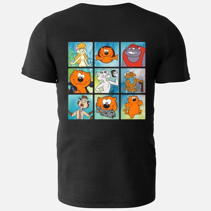 Multiple Squares Art Characters Heathcliff T-Shirts