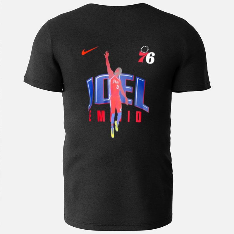 Nike Joel Embiid Black Philadelphia 76Ers Hero Performance T-Shirts