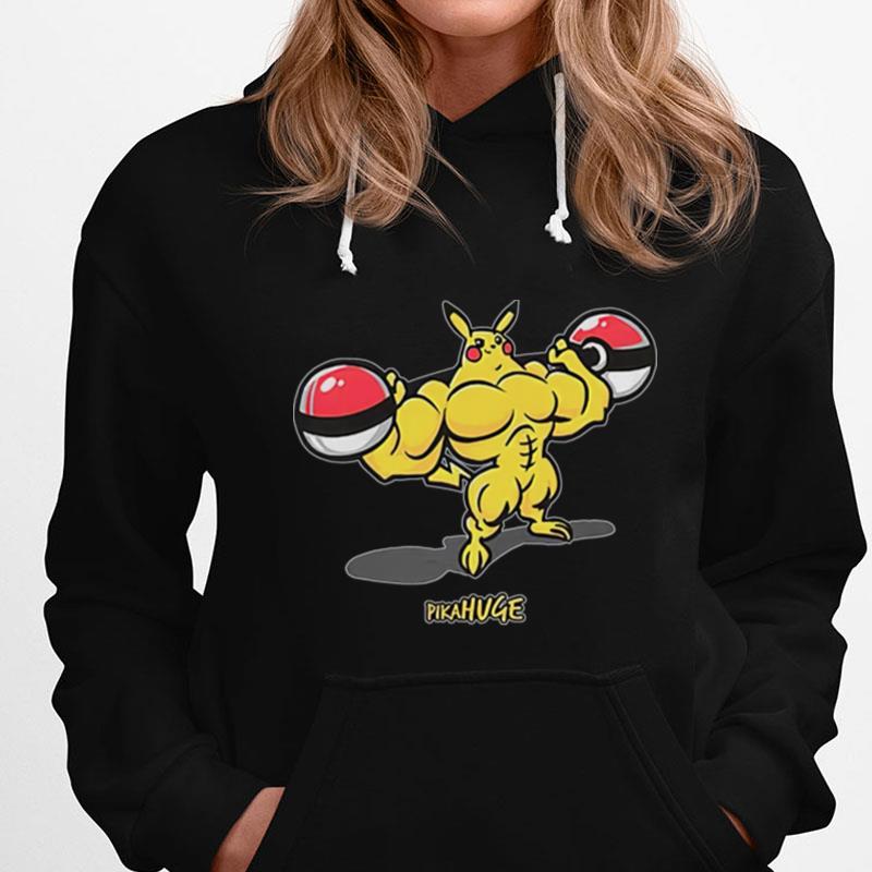 Pika Huge Buff Pikachu Pokemon T-Shirts