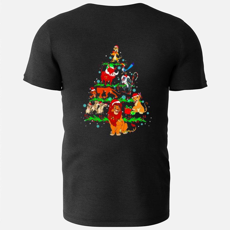 Santa Lion Monkey Tree Merry Christmas T-Shirts