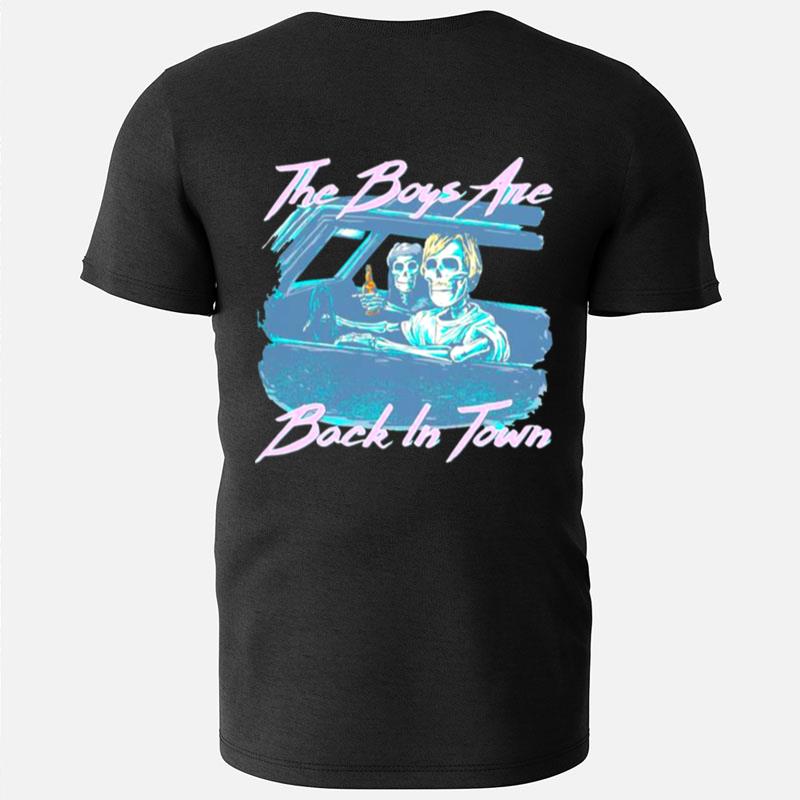 Skeleton The Boys Are Back In Town Car T-Shirts