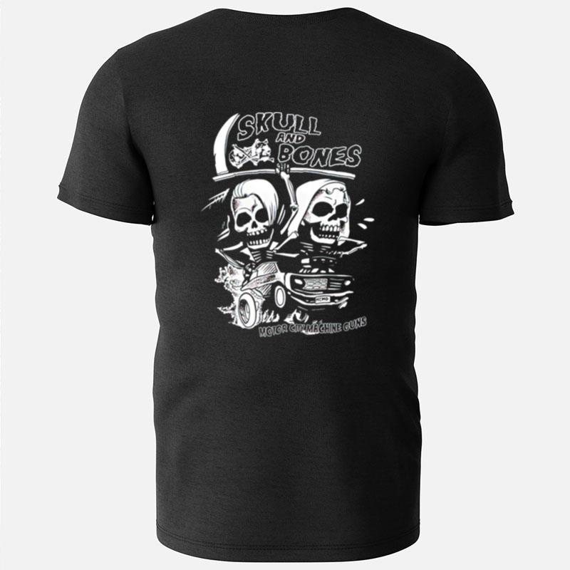 Skull And Bones Motor City Machine Guns T-Shirts