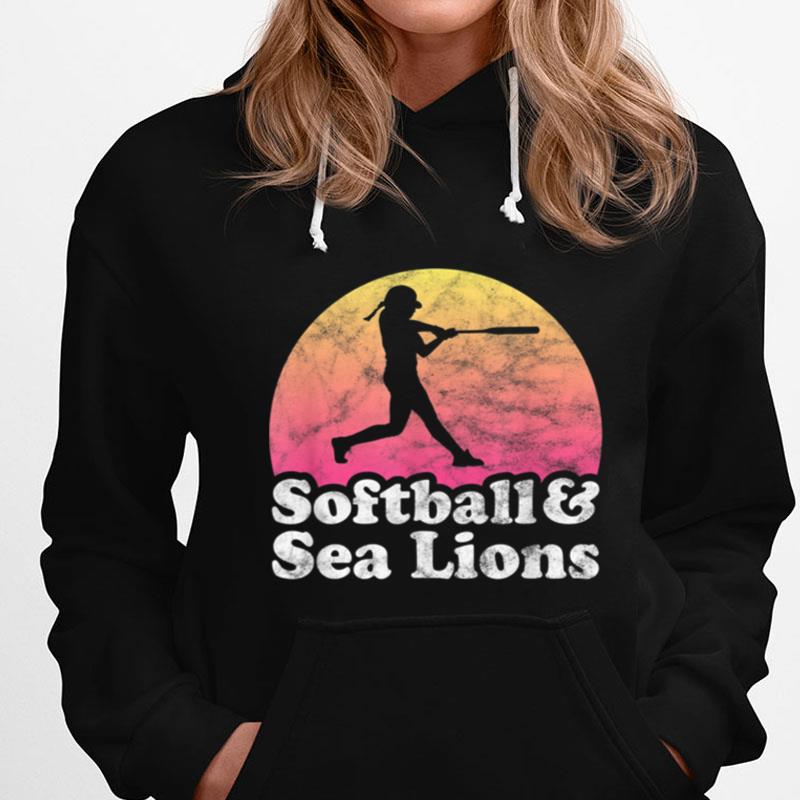 Softball And Sea Lions Women Or Girls Sea Lion T-Shirts