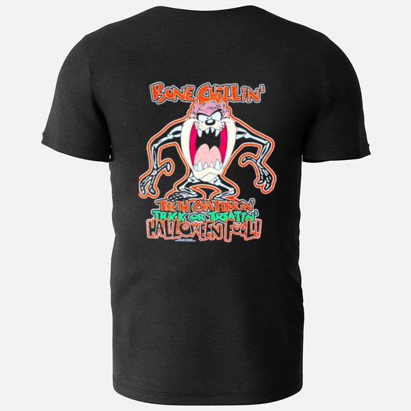Taz Looney Tunes Halloween Bones T-Shirts