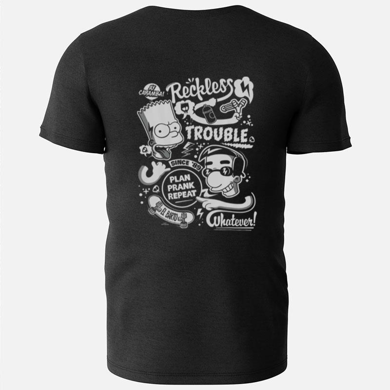 The Simpsons Bart And Milhouse Reckless Trouble Since 89 T-Shirts
