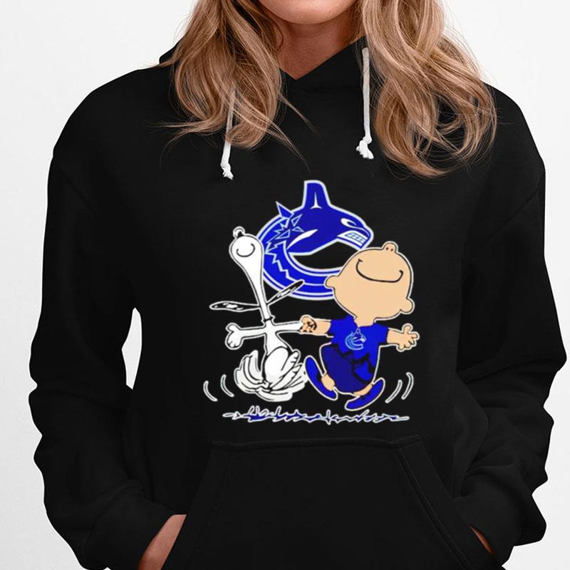 Vancouver Canucks Snoopy And Charlie Brown Dancing T-Shirts