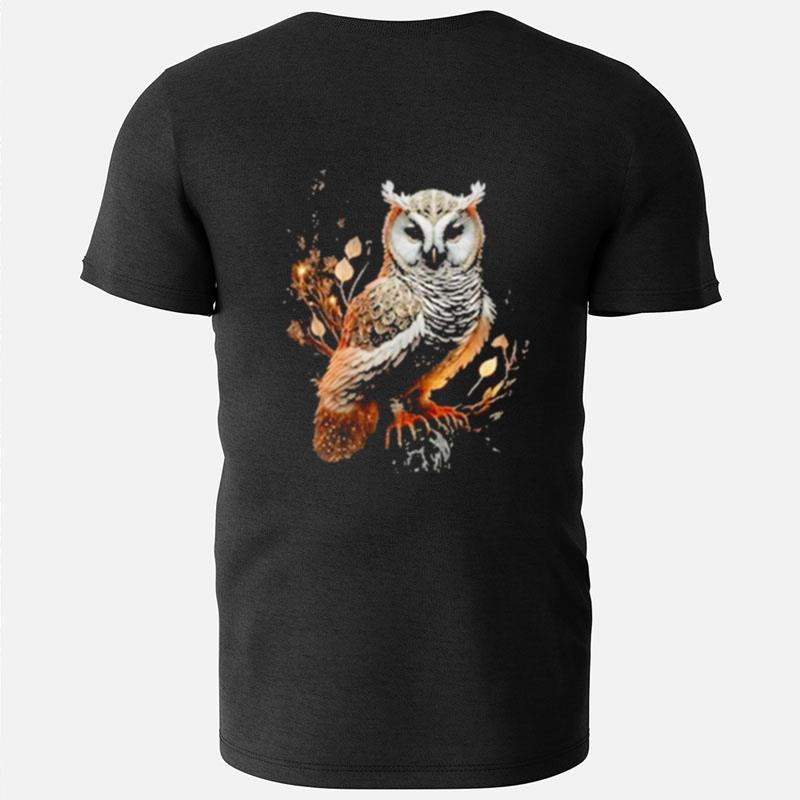 A Painting Of An Owl T-Shirts