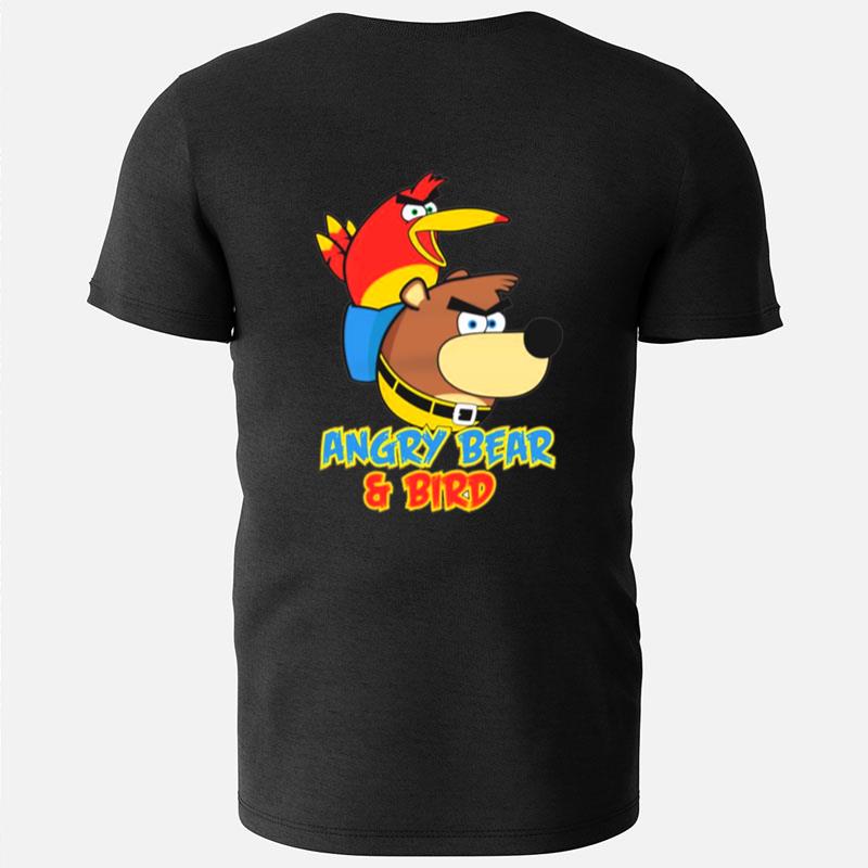 Angry Bear & Bird Parody Banjo & Kazooie T-Shirts
