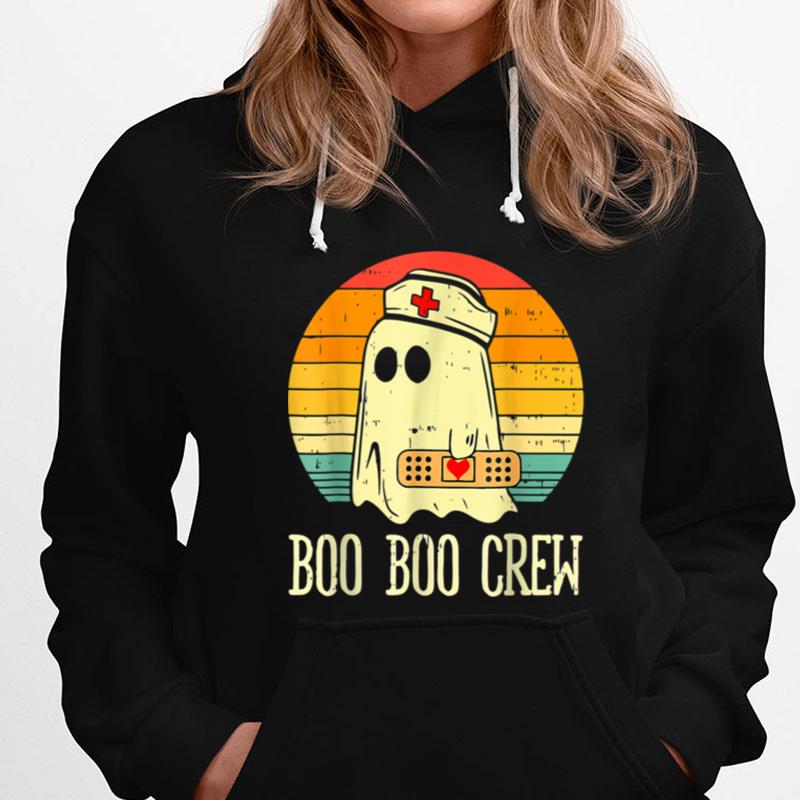 Boo Boo Crew Nurse Ghost Funny Halloween Nursing Costume T-Shirts