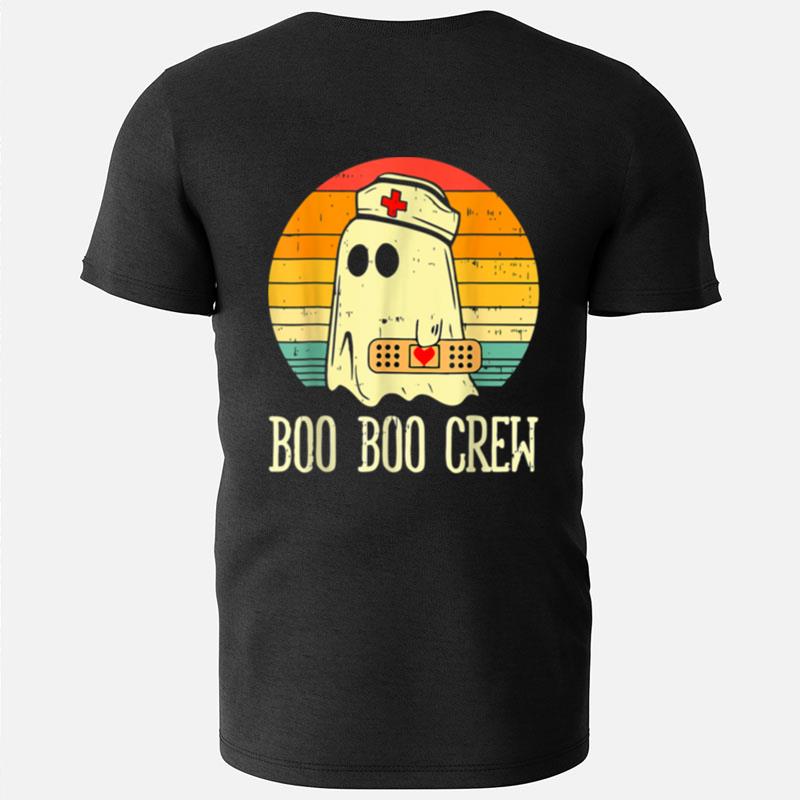 Boo Boo Crew Nurse Ghost Funny Halloween Nursing Costume T-Shirts