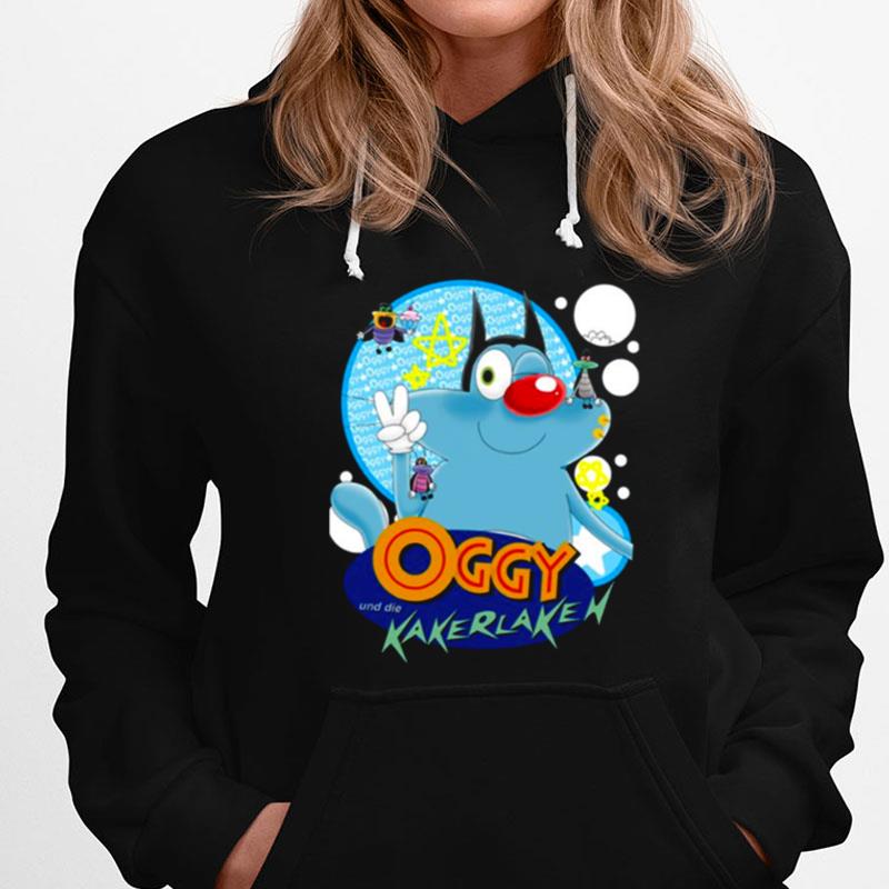 Cartoon Design Oggy And The Cockroaches T-Shirts