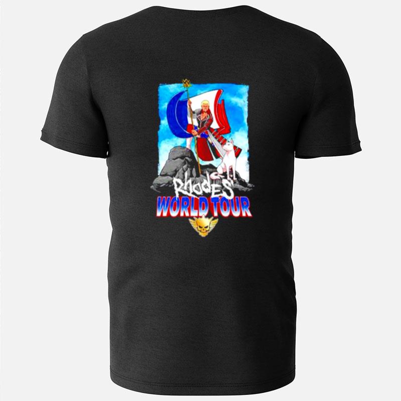 Cody Rhodes Rhodes World Tour France Flag T-Shirts