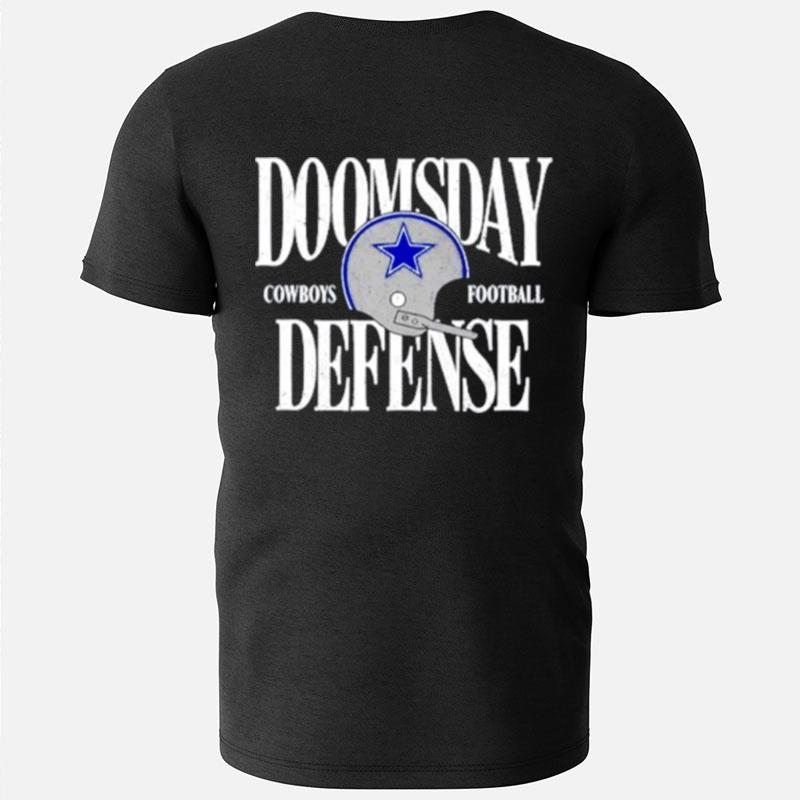 Dan Quinn Wearing Doomsday Defense Dallas Cowboys Football T-Shirts