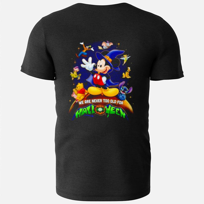 Disney Halloween Mickey Head With Castle T-Shirts