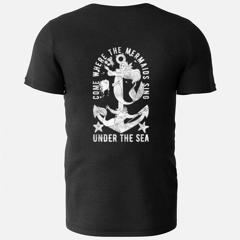 Disney Little Mermaid Anchor Under The Sea Graphic T-Shirts