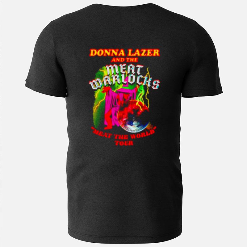 Donna Laser And The Meat Warlocks Meat The World Tour T-Shirts
