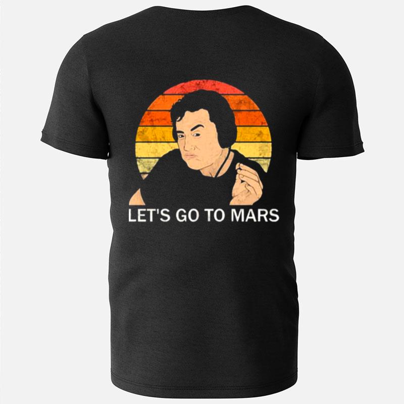 Elon Musk Smoking Let's Go To Mars Vintage T-Shirts