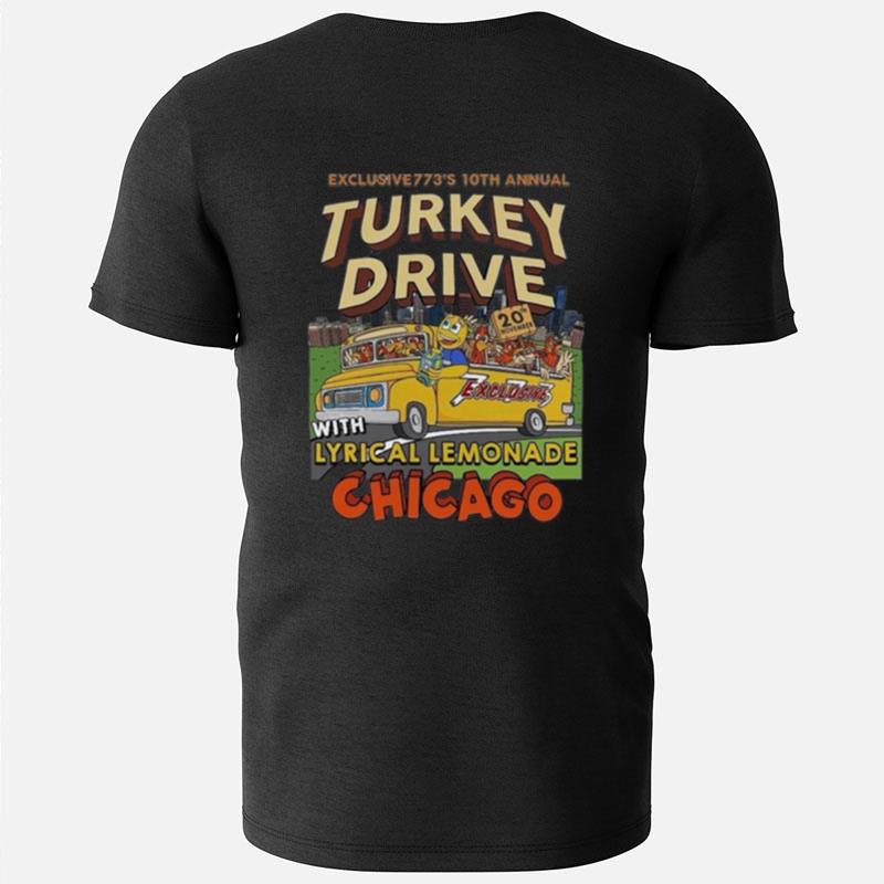 Exclusive773's 10Th Annual Turkey Drive With Lyrical Lemonade Chicago T-Shirts