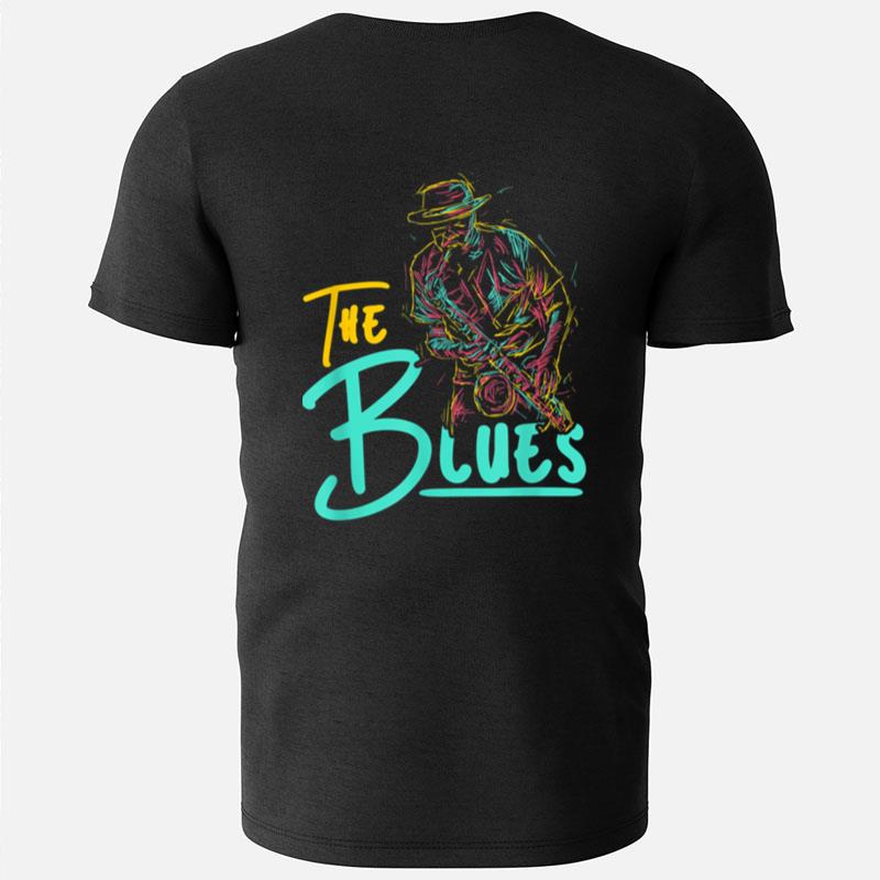 Guitarist Musician Blues Guitar Vintage Blues Music Lover T-Shirts