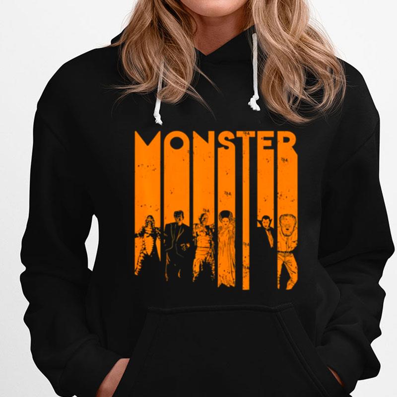 Halloween Creature Monster Letter Group Shot T-Shirts