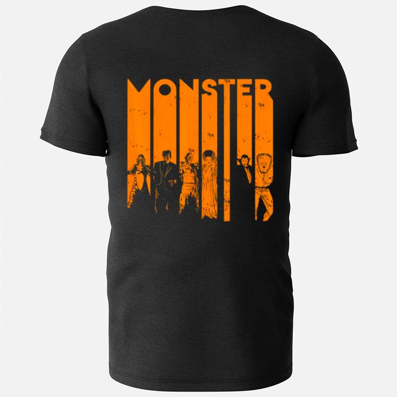 Halloween Creature Monster Letter Group Shot T-Shirts