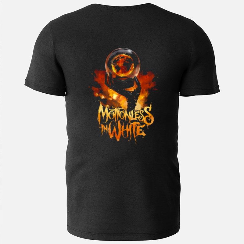 Hand Fire Motionless In White T-Shirts