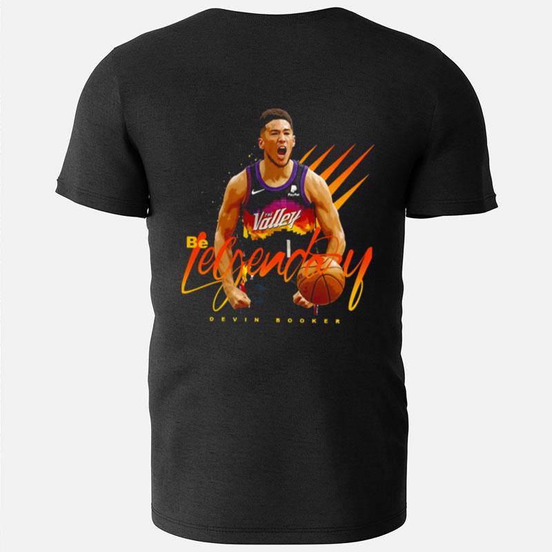 He Legend Basketball Devin Booker Portrait T-Shirts
