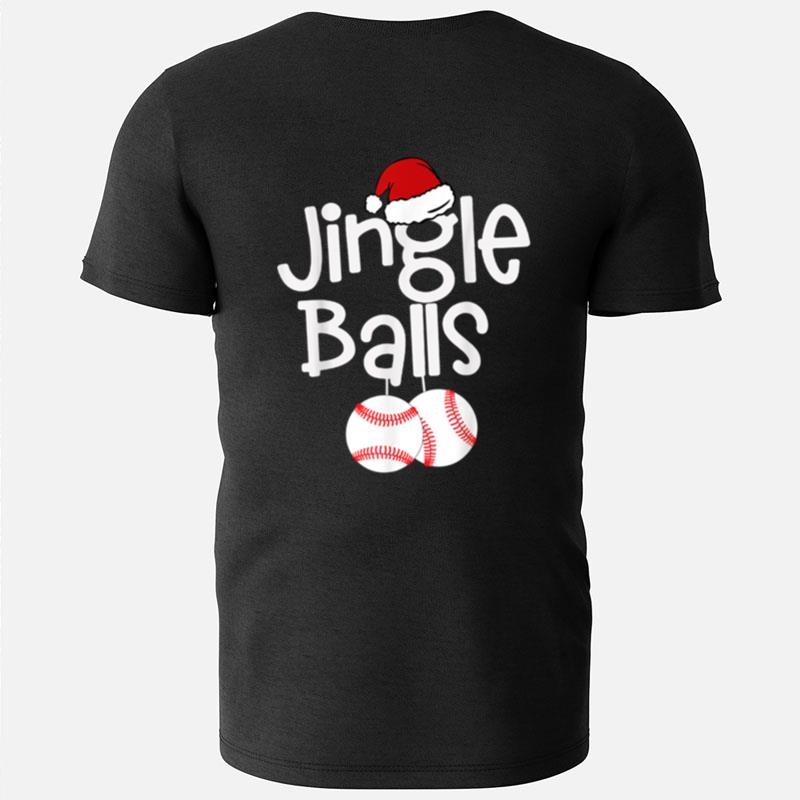 Jingle Balls Tinsel Tits Matching Couple Chestnuts Baseball T-Shirts