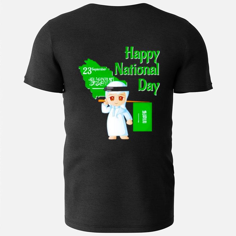 Kingdom Of Saudi Arabia Happy National Day Flag T-Shirts