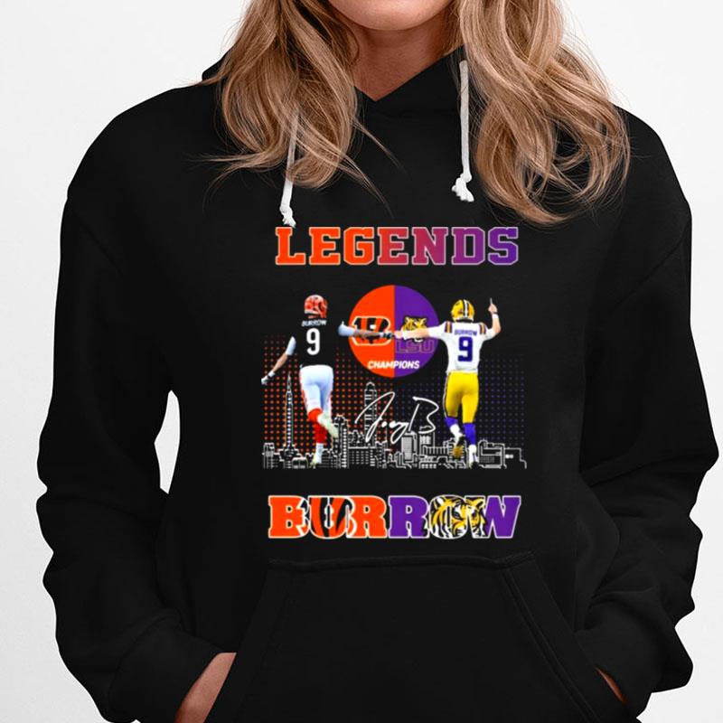 Legends Cincinnati Bengals Lsu Tigers Joe Burrow City Signatures T-Shirts