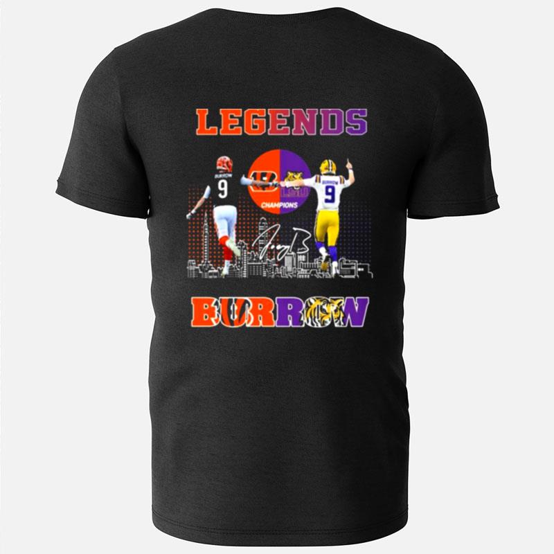 Legends Cincinnati Bengals Lsu Tigers Joe Burrow City Signatures T-Shirts