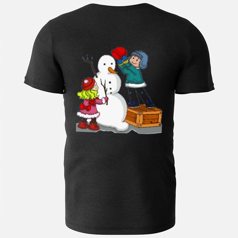 Making Snowman Christmas T-Shirts