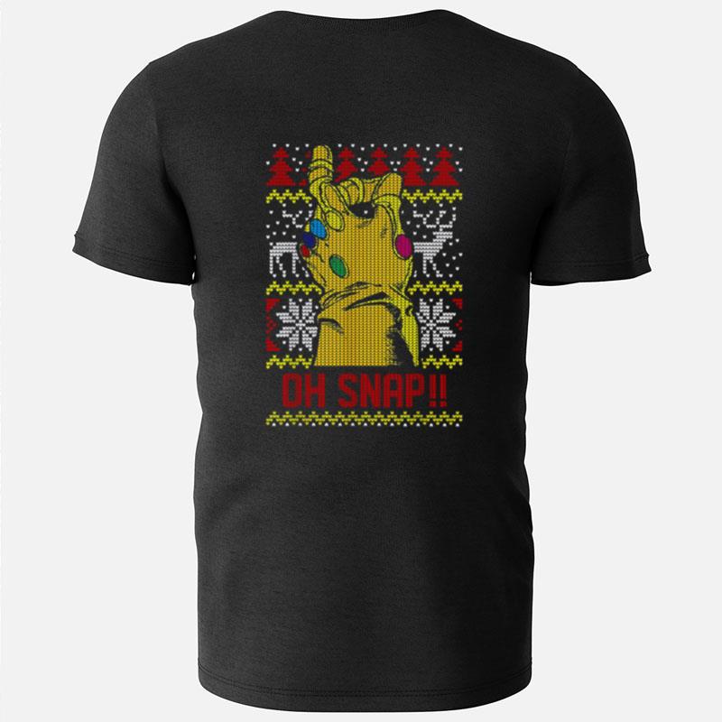 Marvel Thanos Oh Snap!! Ugly Christmas T-Shirts