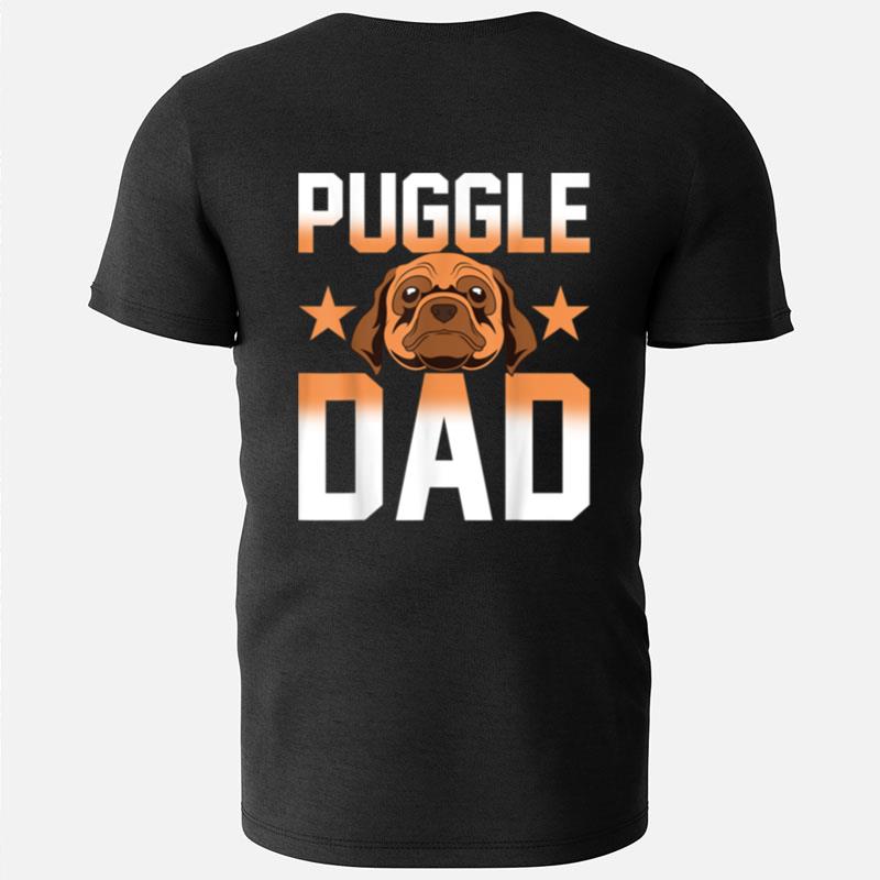 Mens Daddy Puggle Dad Dog Owner Dog Lover Pet Animal Puggle T-Shirts