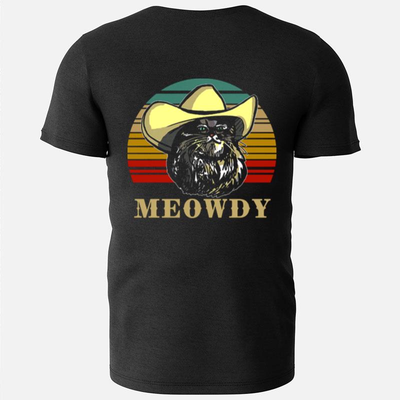 Meowdy Cowboy Cat Howdy Pardner Cat Lovers T-Shirts
