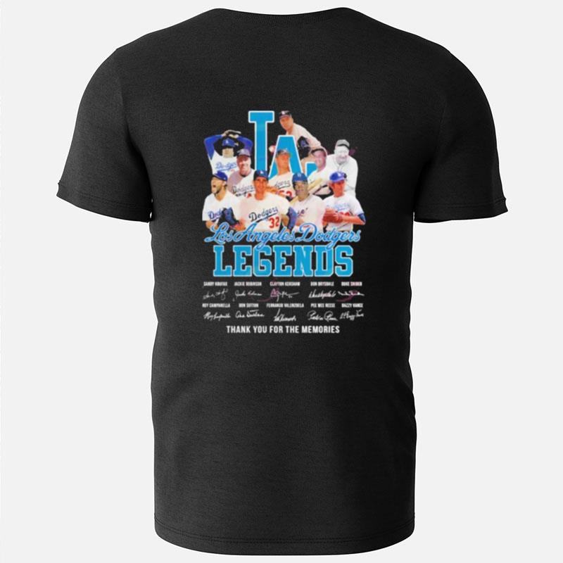 Mlb Los Angeles Dodgers Legends Thank You For The Memories T-Shirts