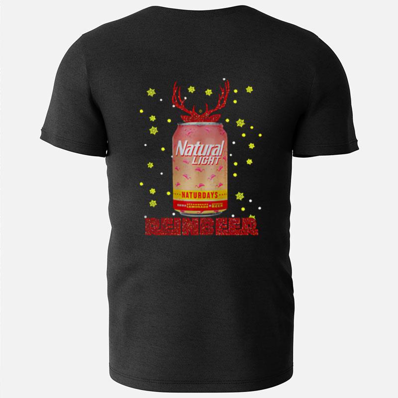 Natural Light Beer Strawberry Lemonade Naturdays Reinbeer Christmas T-Shirts