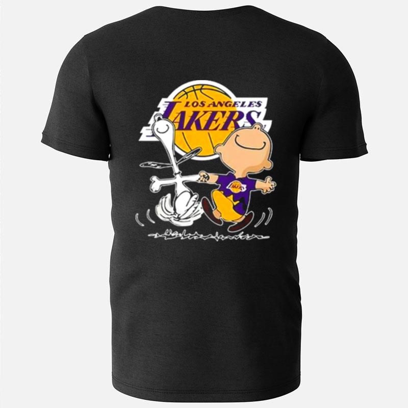 Nba Los Angeles Lakers Charlie Brown Snoopy Dancing T-Shirts