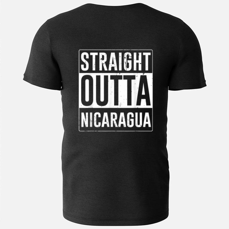 Nicaraguan Blue Flag De Nicaragua Straight Outta Nicaragua T-Shirts