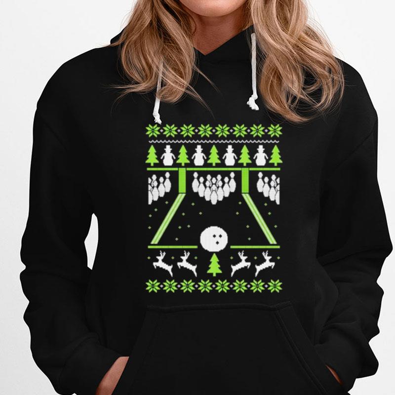 Nice Bowling Ugly Christmas Sweater T-Shirts