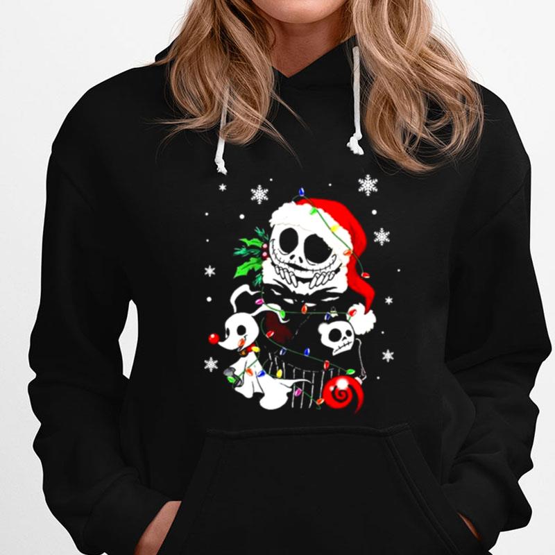Nightmare Before Christmas Jack Skellington And Zero Dog Light T-Shirts