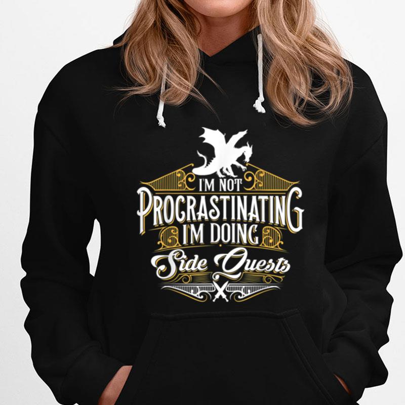 Not Procrastinating Side Quests Funny Rpg Gamer Dragons T-Shirts